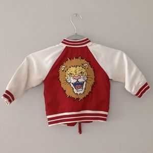Circus lion varsity track jacket toddler 12m